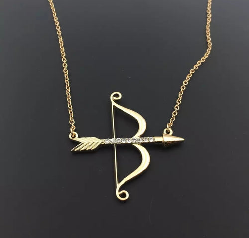 Bow & Arrow Gold Necklace