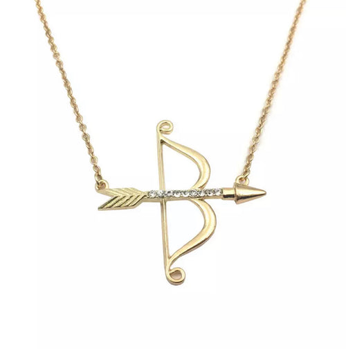 Bow & Arrow Gold Necklace