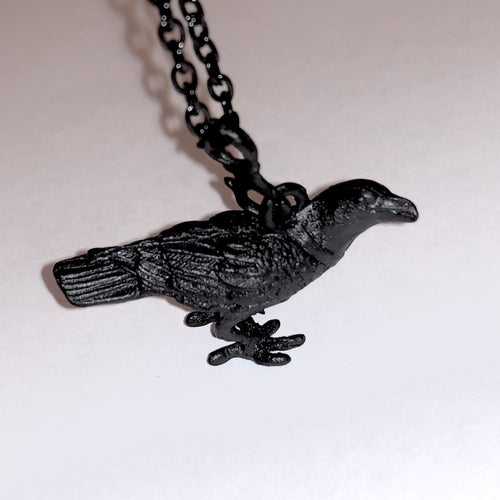 Black Crow Necklace