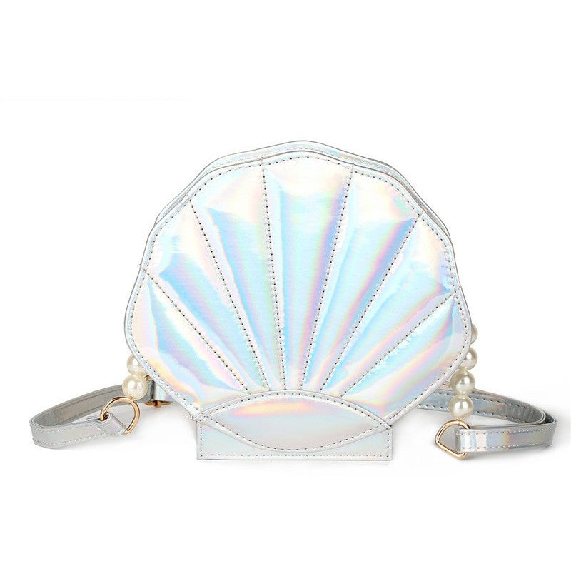 Vintage White Mermaid Purse, shell purse, shell mirror, shell pouch | eBay