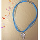 Arrowhead Crystal Pendant Blue Necklace